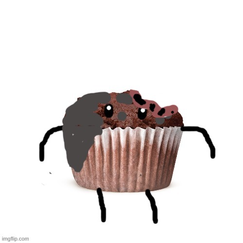 someone got a little crispy | image tagged in muffin,muffins | made w/ Imgflip meme maker