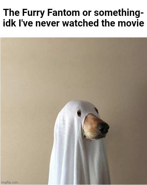 Ghost Doge | The Furry Fantom or something- idk I've never watched the movie | made w/ Imgflip meme maker