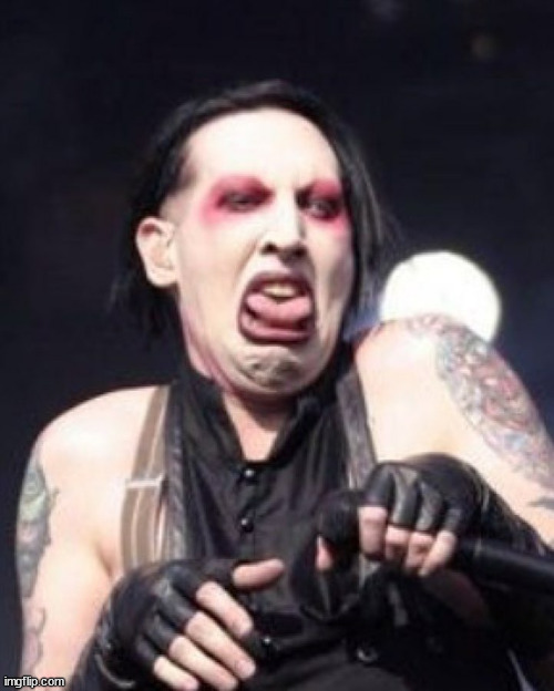 Marilyn Manson  | image tagged in marilyn manson | made w/ Imgflip meme maker