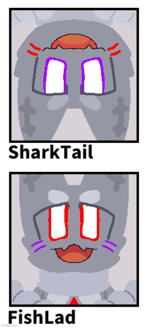 Fin Twins!! SharkTail and FishLad | image tagged in kaijuparadise,fanart,art,furry,digital art | made w/ Imgflip meme maker