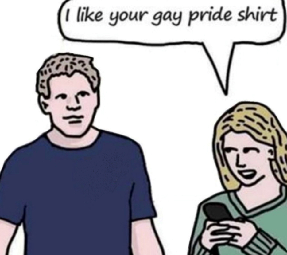 High Quality nice gay pride shirt Blank Meme Template