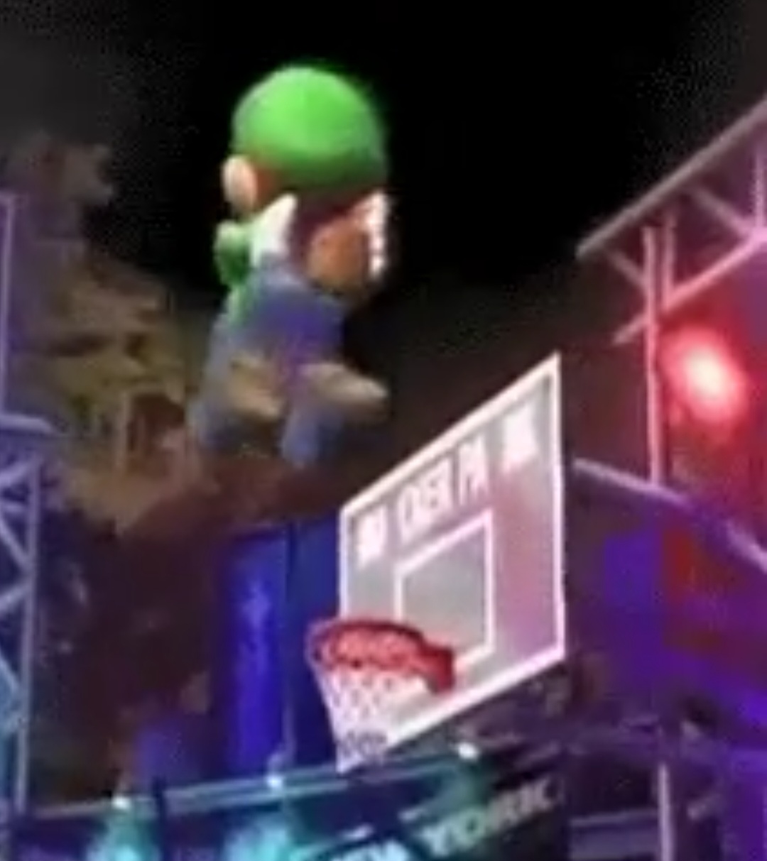 Luigi be dunkin Blank Meme Template