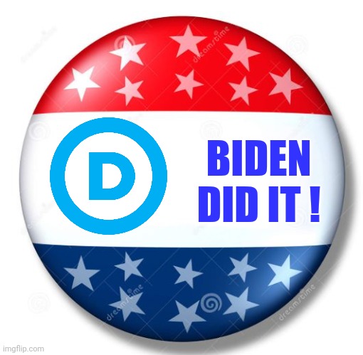 Campaign Button | BIDEN
DID IT ! | image tagged in campaign button | made w/ Imgflip meme maker