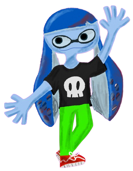 High Quality Skatez in the official Splatoon 3 art style Blank Meme Template