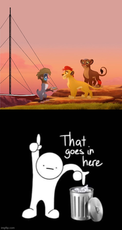 image tagged in the lion guard,that goes in here | made w/ Imgflip meme maker