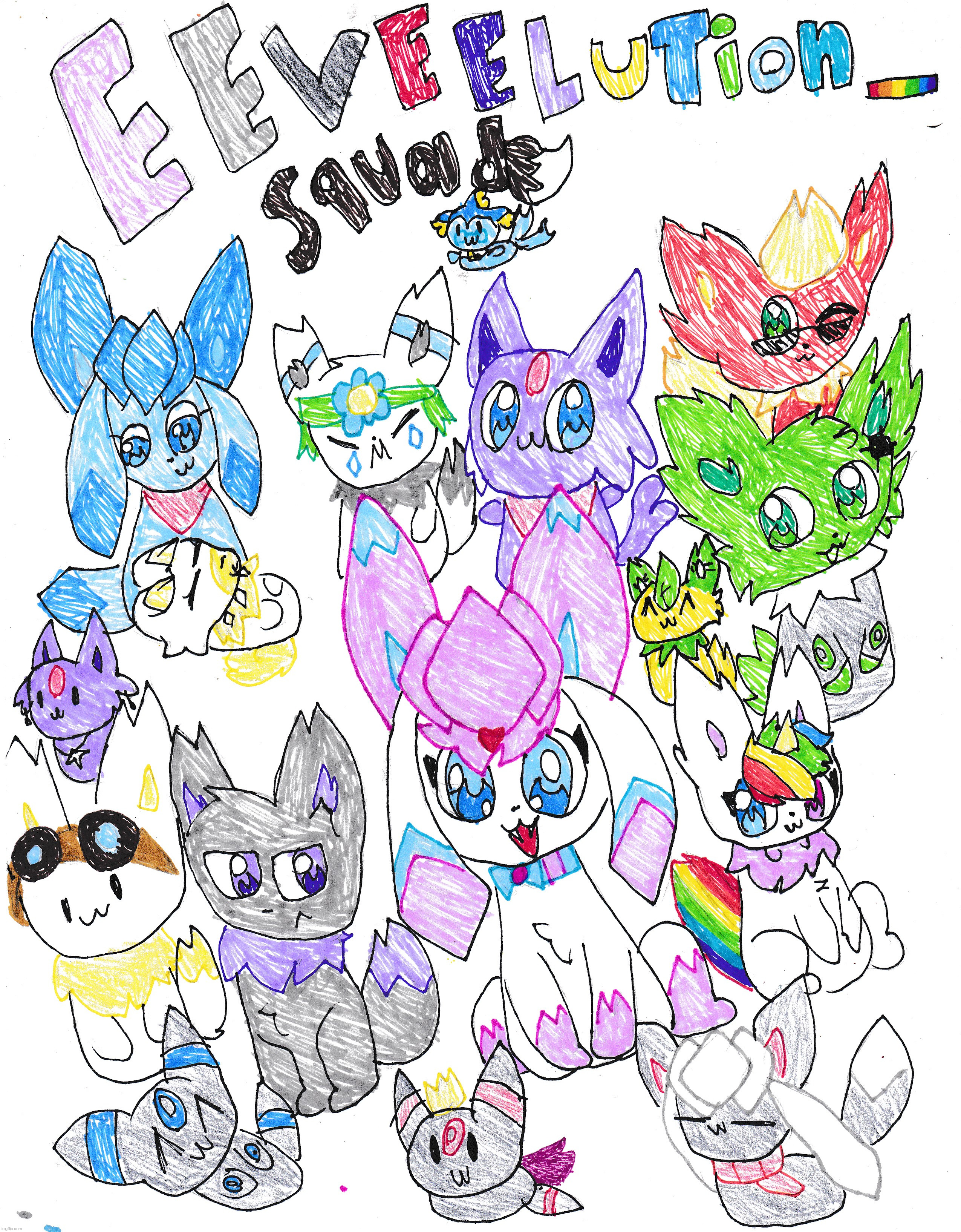 eeveelution_squad poster | made w/ Imgflip meme maker