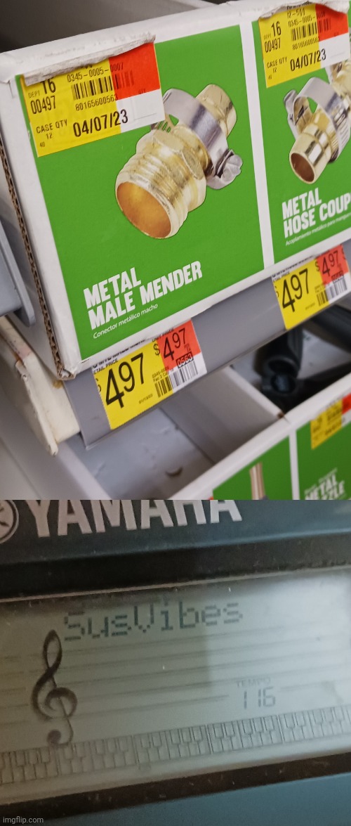 Uhm... I don't think us males need to be mended, thank you very much | image tagged in sus vibes,metal,male,sus,weird stuff | made w/ Imgflip meme maker