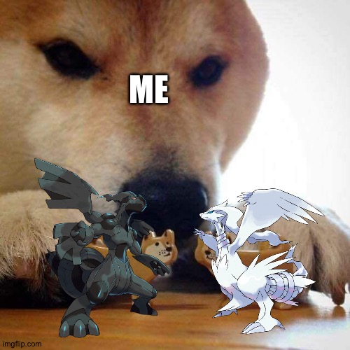 ME | image tagged in dog now kiss,pokemon | made w/ Imgflip meme maker