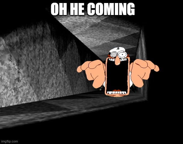 FnAF 3 | OH HE COMING | image tagged in fnaf 3,pizza tower | made w/ Imgflip meme maker