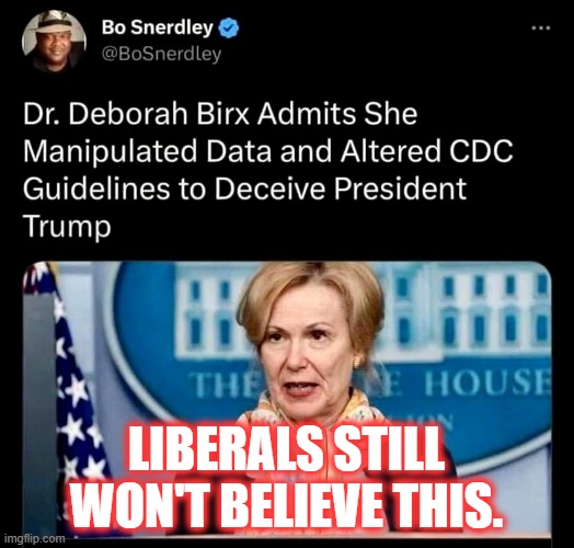 Liberals need a wake-up call. | LIBERALS STILL WON'T BELIEVE THIS. | image tagged in covid,fauci,dr fauci,trump | made w/ Imgflip meme maker