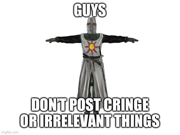 mom said its my turn for the holy sword | GUYS; DON’T POST CRINGE OR IRRELEVANT THINGS | image tagged in mom said its my turn for the holy sword | made w/ Imgflip meme maker