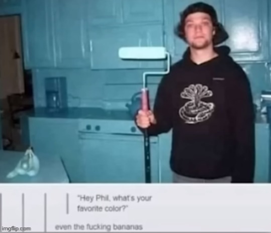 Hey phil what's your favorite color? | image tagged in hey phil what's your favorite color | made w/ Imgflip meme maker