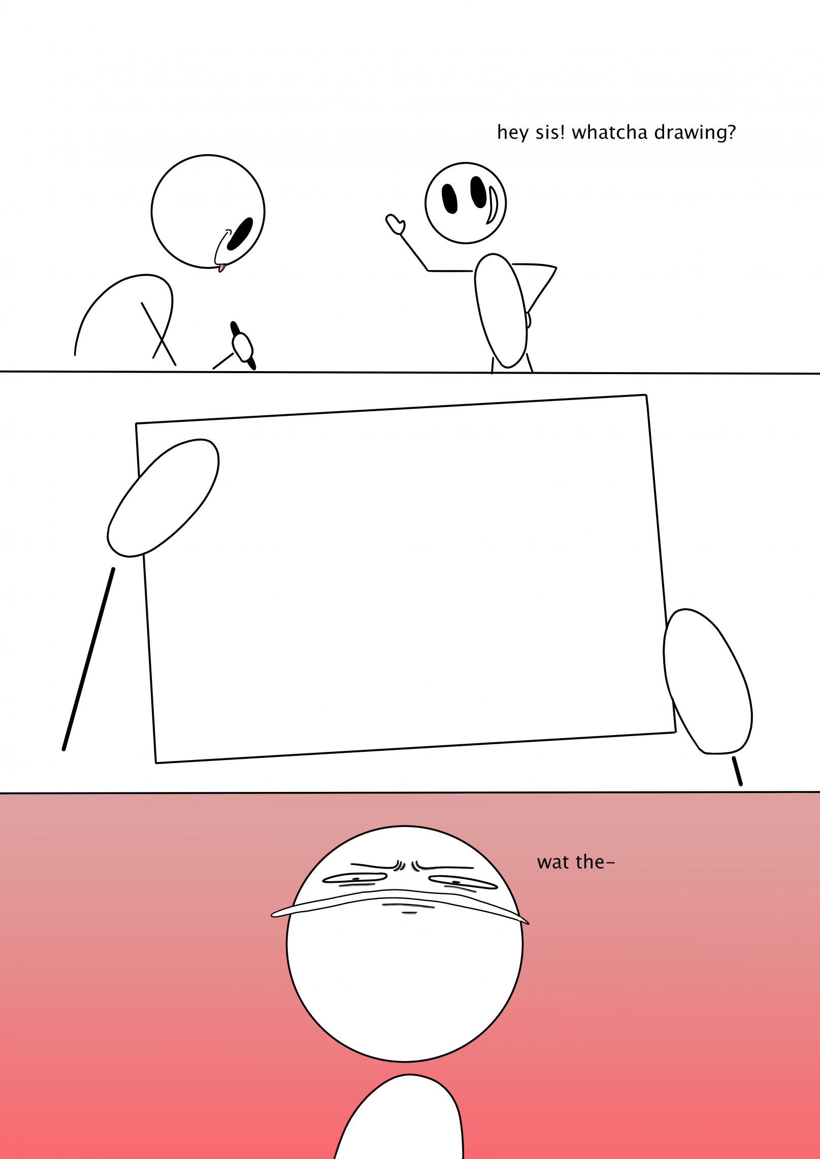 Whatcha drawing? Blank Meme Template