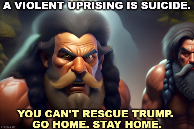 A VIOLENT UPRISING IS SUICIDE. YOU CAN'T RESCUE TRUMP. 
GO HOME. STAY HOME. | image tagged in trump,lawsuit,maga,mob,suicide | made w/ Imgflip meme maker