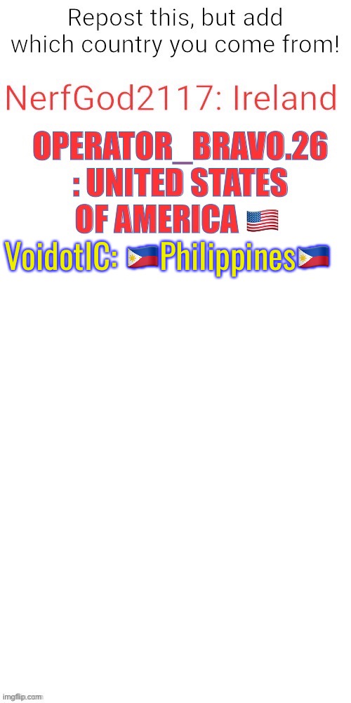 VoidotIC: 🇵🇭Philippines🇵🇭 | made w/ Imgflip meme maker