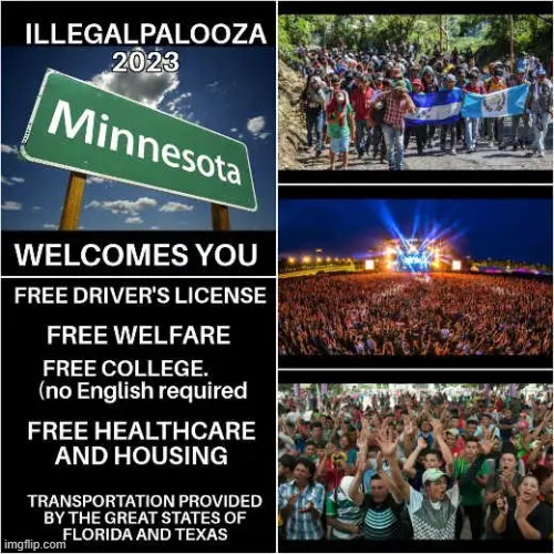 The State of Minnesota!! | image tagged in illegals,welfare,healthcare,democrats,2023,college | made w/ Imgflip meme maker