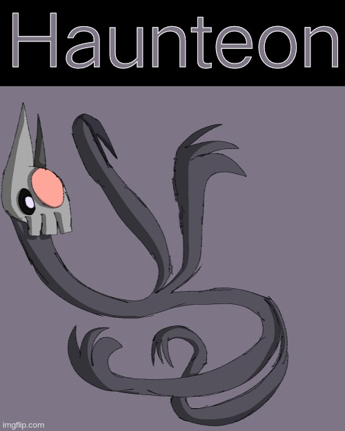 Yes, i made a Ghost Eeveelution, the previous post is kind of a teaser now | Haunteon | image tagged in ghost,eevee,evolution | made w/ Imgflip meme maker
