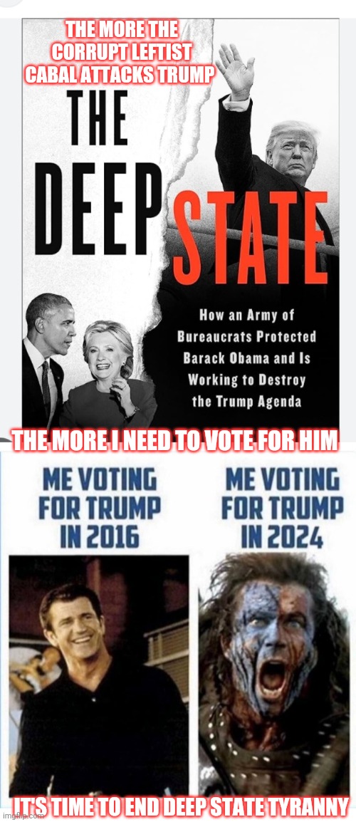 "We Have To Get Rid Of Them" - DJT | THE MORE THE CORRUPT LEFTIST CABAL ATTACKS TRUMP; THE MORE I NEED TO VOTE FOR HIM; IT'S TIME TO END DEEP STATE TYRANNY | image tagged in deep state,government corruption,you're fired,vote trump | made w/ Imgflip meme maker