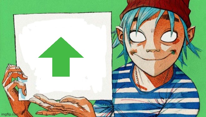 image tagged in 2-d from gorillaz | made w/ Imgflip meme maker