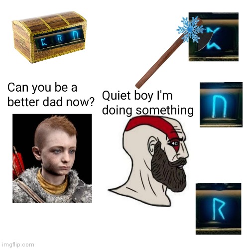 lol | image tagged in god of war,god of war ragnarok,kratos | made w/ Imgflip meme maker