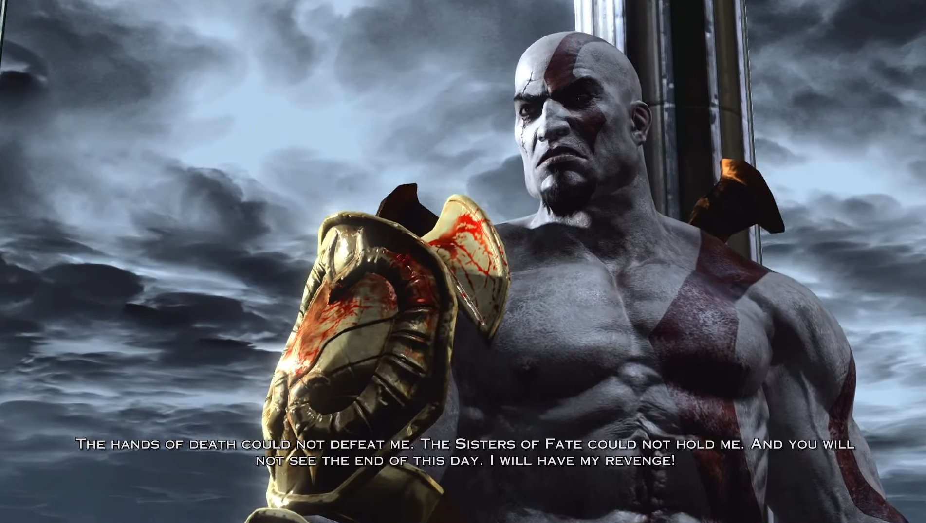 High Quality Kratos Speech Blank Meme Template