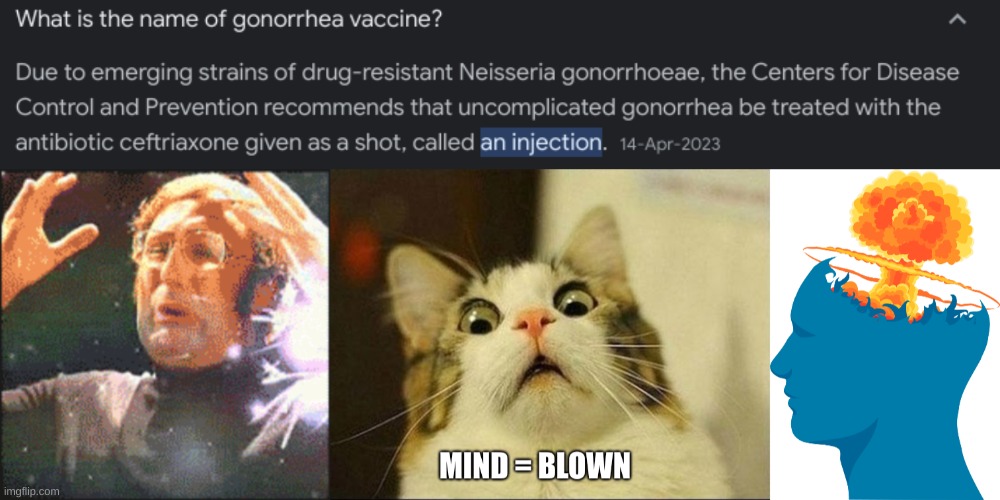 An Injection | image tagged in mindblown | made w/ Imgflip meme maker
