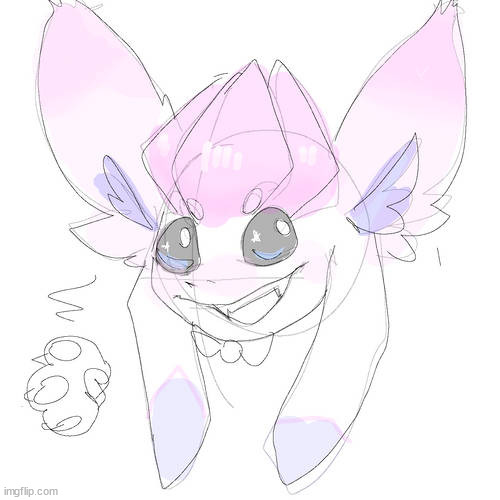 sylceon headshot commission by stargaze | image tagged in sylceon headshot commission by stargaze | made w/ Imgflip meme maker