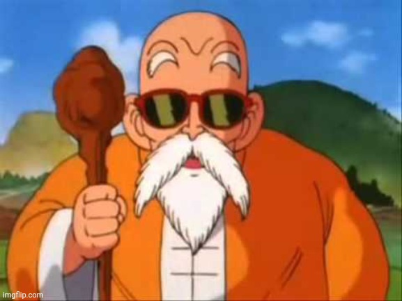 Master Roshi moustache | image tagged in master roshi | made w/ Imgflip meme maker