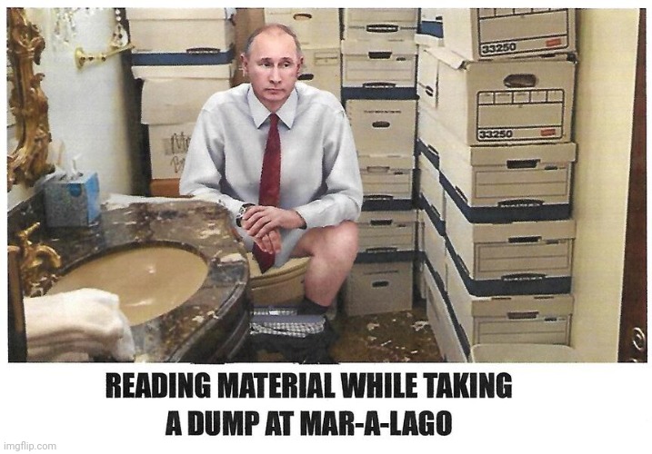 Not made by me | image tagged in trump putin,treason on a beige toilet | made w/ Imgflip meme maker