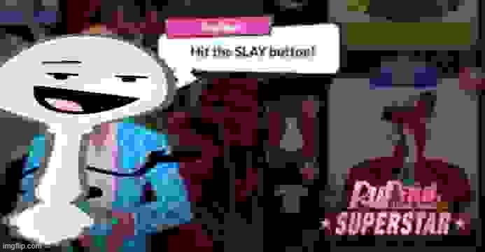 silver spoon hit the slay button | image tagged in silver spoon hit the slay button | made w/ Imgflip meme maker
