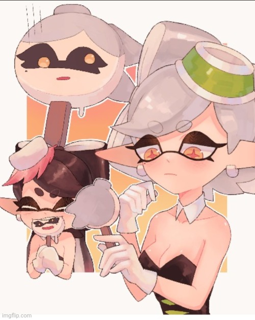 Splatoon popsicle | image tagged in splatoon popsicle | made w/ Imgflip meme maker