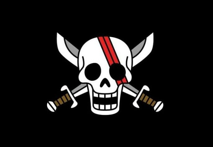 red hair pirates flag Blank Meme Template