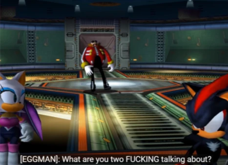 High Quality what are you two fucking talking about eggman Blank Meme Template