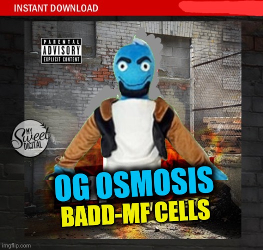 Album drops Wednesday | BADD-MF CELLS; OG OSMOSIS | image tagged in osmosis,jones,album,rapper | made w/ Imgflip meme maker