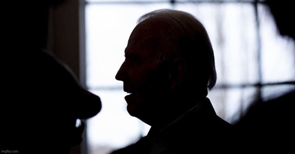 Biden silhouette | image tagged in biden silhouette | made w/ Imgflip meme maker