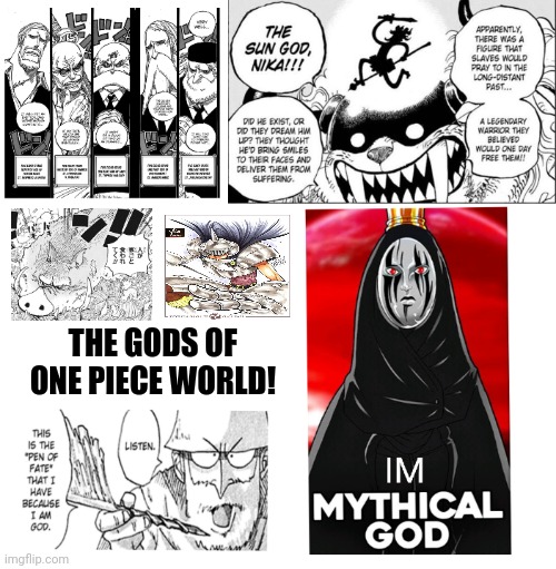 THE GODS OF ONE PIECE WORLD! | image tagged in memes,god,ocean | made w/ Imgflip meme maker