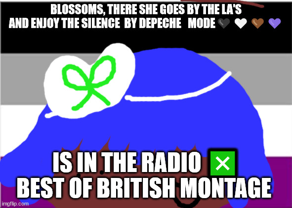 no one from the cure will die this week | BLOSSOMS, THERE SHE GOES BY THE LA'S AND ENJOY THE SILENCE  BY DEPECHE   MODE🖤🤍🤎💜; IS IN THE RADIO ❎ BEST OF BRITISH MONTAGE | image tagged in neil tenant will not die in the next 25 hour's | made w/ Imgflip meme maker