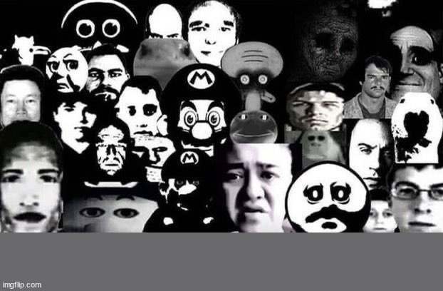 The Gang Is Uncanny | image tagged in the gang is uncanny | made w/ Imgflip meme maker