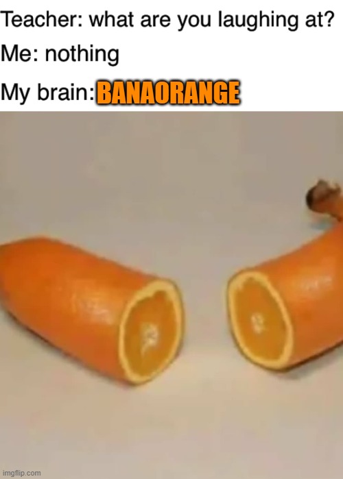 banaorange | BANAORANGE | image tagged in teacher what are you laughing at,memes,funny | made w/ Imgflip meme maker