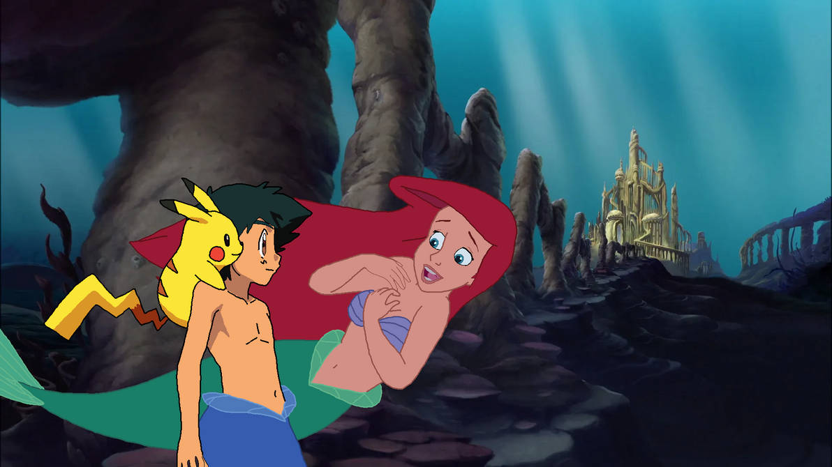 pokemon x the little mermaid Blank Meme Template