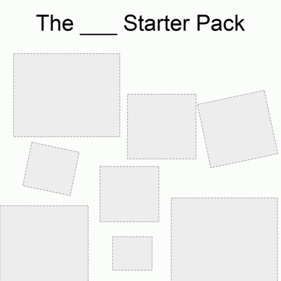 High Quality Starter Pack Blank Meme Template