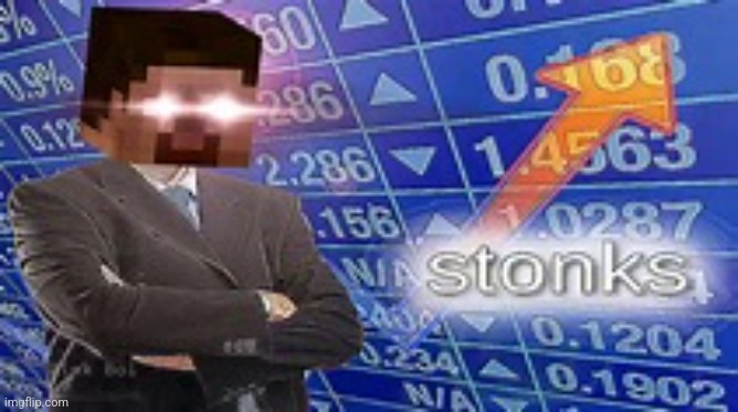 Minecraft Stonks | image tagged in minecraft stonks | made w/ Imgflip meme maker