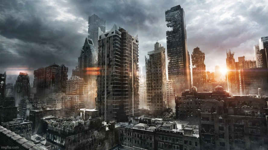 Dystopian City | image tagged in dystopian city | made w/ Imgflip meme maker