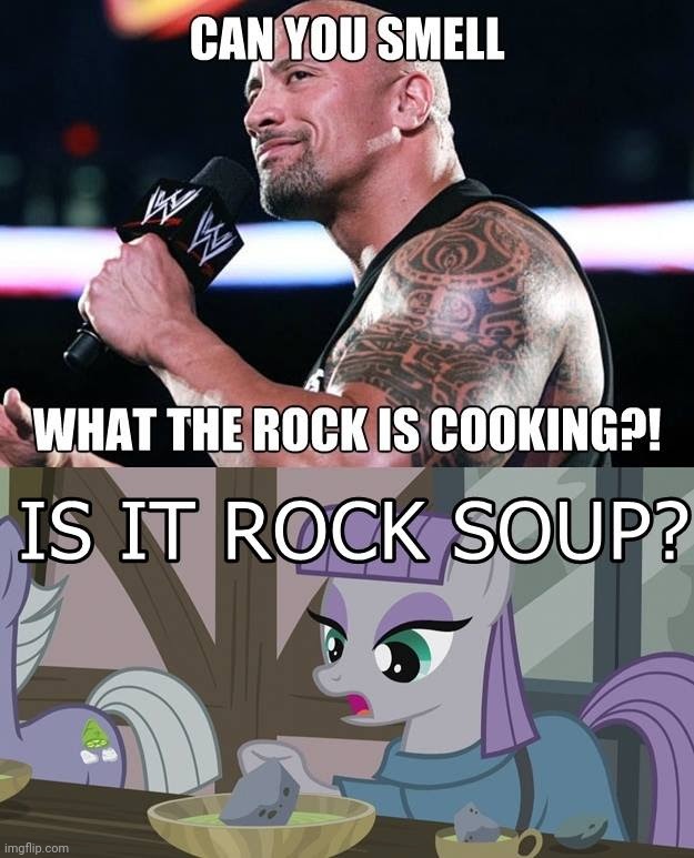 image tagged in maud pie,the rock,dwayne johnson,memes,my little pony | made w/ Imgflip meme maker