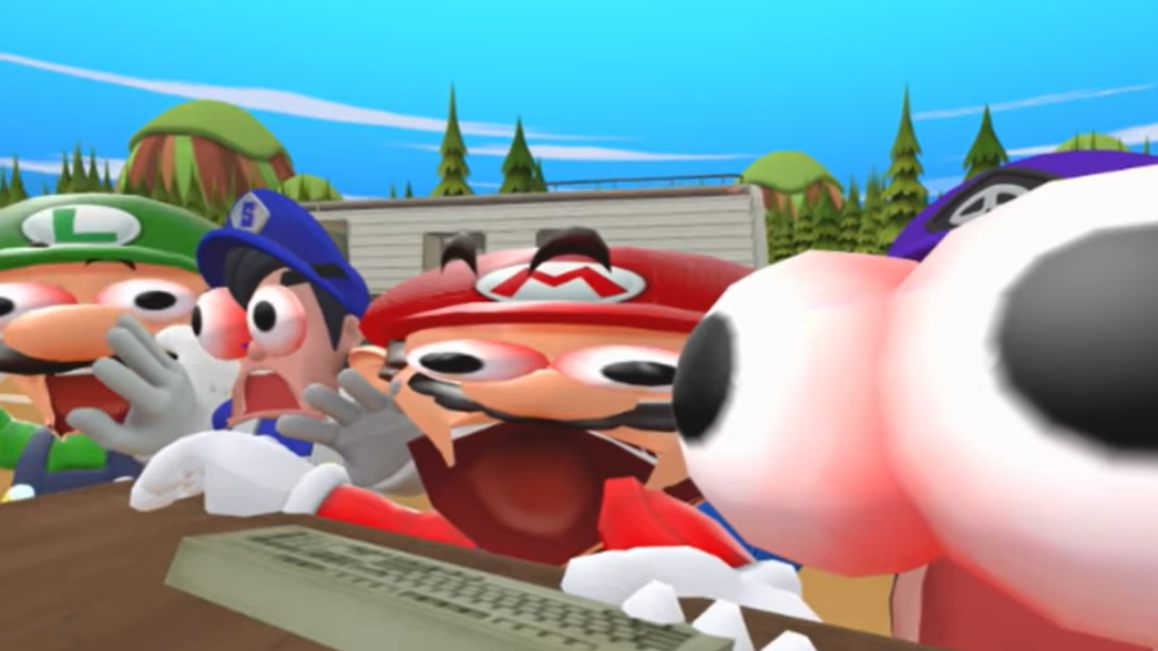 High Quality Smg4 characters scream Blank Meme Template