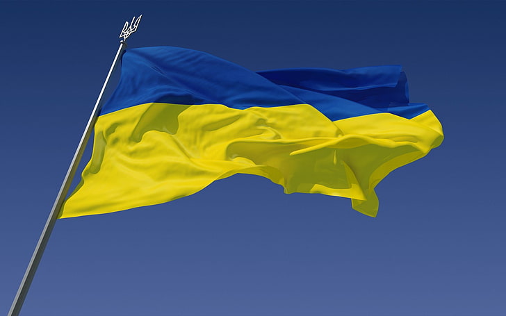 Ukraine flag Blank Meme Template