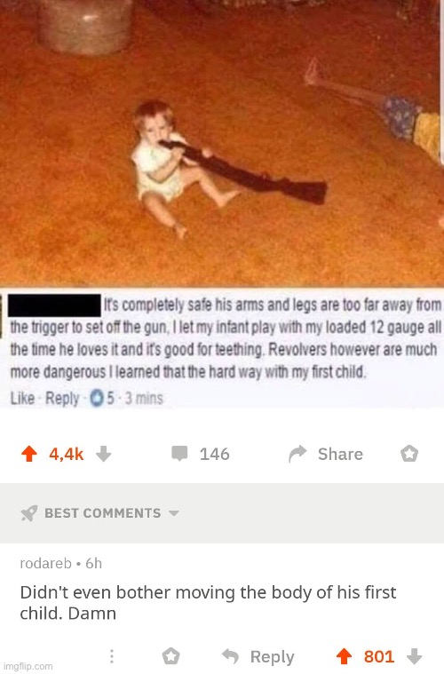 #1,888 | image tagged in comments,cursed,guns,body,dead body reported,memes | made w/ Imgflip meme maker