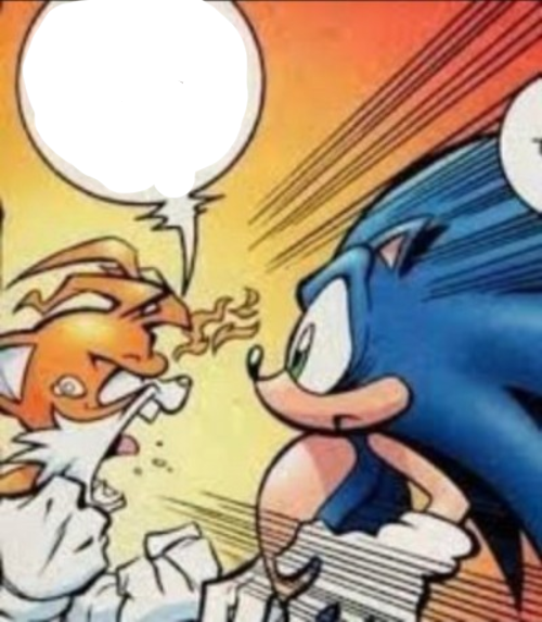 tails yell Blank Meme Template