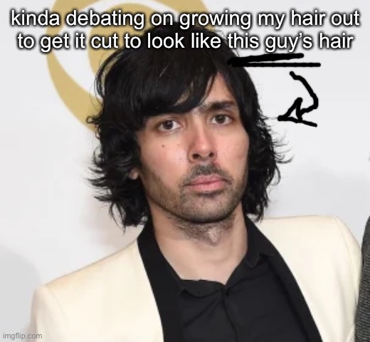 should i do it | kinda debating on growing my hair out to get it cut to look like this guy’s hair | made w/ Imgflip meme maker