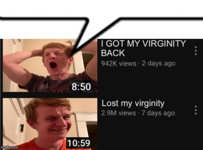 Classic template | image tagged in i got my virginity back | made w/ Imgflip meme maker